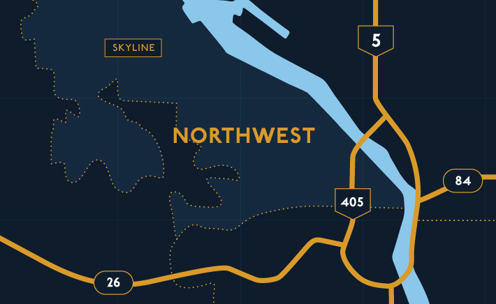 Northwest Portland Map
